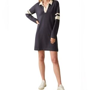 Faherty NWT Sport Jersey Polo Dress Sea Storm Women’s Size M